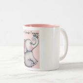 Baby olifant met Mok van bijenvriendschap (Voorkant rechts)