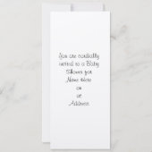 Baby olifant met uitnodiging voor ballonvaardig Ba (Achterkant)