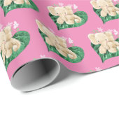 Baby olifant op Leaf Cadeaupapier (Rol Hoek)