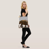 Baby Olifant op Stofpad Tote Bag (Op model)