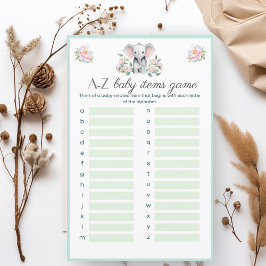 Baby Olifant Pioenen & Ballonnen A-Z Baby Items