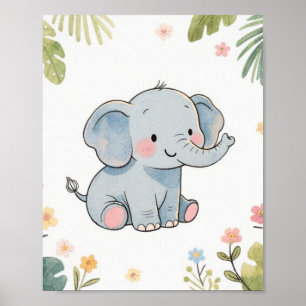 Baby Olifant Poster