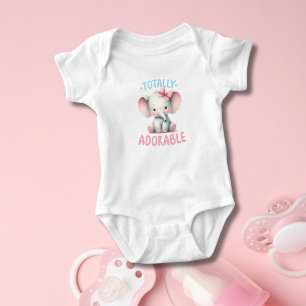 Baby Olifant Roze Baby Meisje Baby Shower Cadeau  Romper