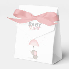 Baby Olifant Roze Baby shower Bedankdoosjes