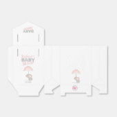 Baby Olifant Roze Baby shower Bedankdoosjes (Uitgevouwen)
