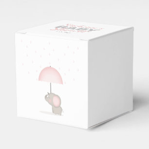 Baby Olifant Roze Baby shower Bedankdoosjes