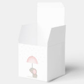 Baby Olifant Roze Baby shower Bedankdoosjes (Geopend)