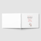 Baby Olifant Roze Baby shower Gastenboek (Volledig)