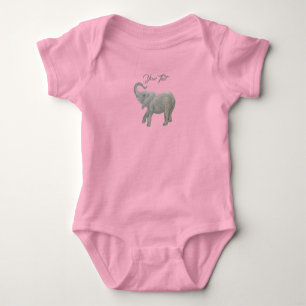 Baby Olifant Roze Rompertje Romper