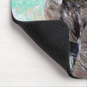 Baby Olifant Schilderij Muismat (Hoek)