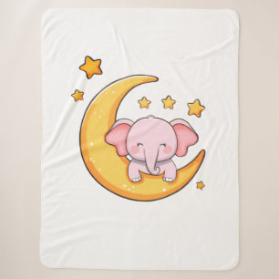 Baby olifant sherpa deken