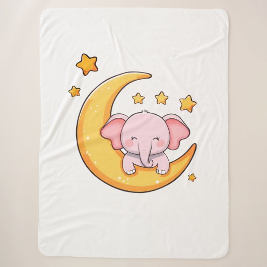 Baby olifant sherpa deken (Voorkant)