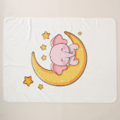 Baby olifant sherpa deken (Voorkant (horizontaal))