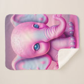 "Baby olifant" Sherpa Deken (Voorkant (horizontaal))