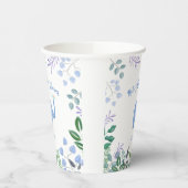 Baby Olifant Song Bird Baby shower Papieren Bekers (Links)