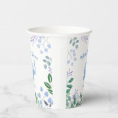 Baby Olifant Song Bird Baby shower Papieren Bekers (Rechts)