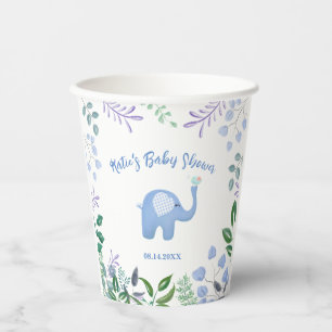 Baby Olifant Song Bird Baby shower Papieren Bekers