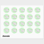 Baby Olifant Stickers (Vel)