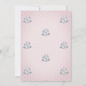 Baby olifant Stippen Florence Baby shower Kaart (Achterkant)