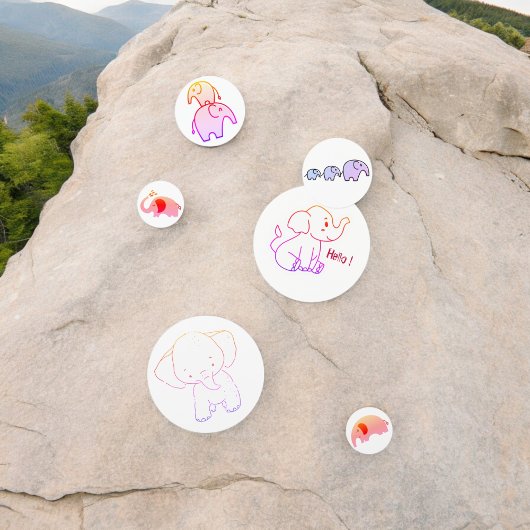 Baby Olifant Tafel Confetti