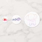 Baby Olifant Tafel Confetti (Achterkanten)