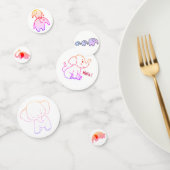 Baby Olifant Tafel Confetti (Groep)