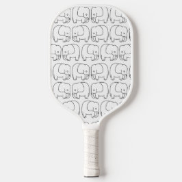 Baby-olifant tekenen pickleball paddle
