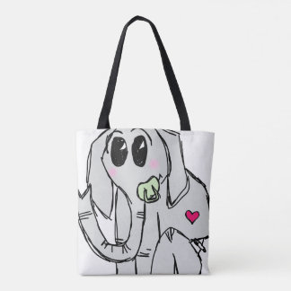 baby olifant tote bag