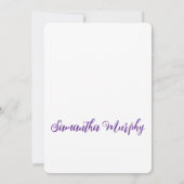 Baby-olifant | uitnodiging tot baby shower (Achterkant)