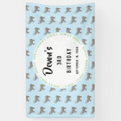 Baby Olifant Verjaardag Welkom Spandoek (Verticaal)