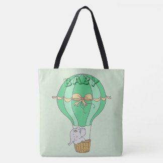 Baby Olifant Vliegt in Ballon Geslacht Neutraal Tote Bag