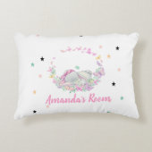 Baby Olifant, Vlinders, Sterren Accent Kussen (Voorkant)