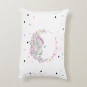 Baby Olifant, Vlinders, Sterren Accent Kussen (Achterkant (Verticaal))