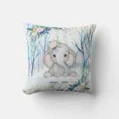 Baby olifant Winter Scene - Baby Kussen (Voorkant)