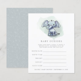 baby olifant zit baby shower te veronderstellen sp kaart