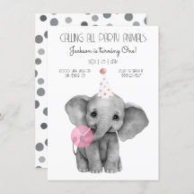 Baby olifant zwart-wit