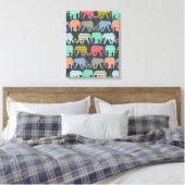 baby olifanten en vlammen canvas afdruk (Insitu (Slaapkamer))