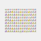 Baby olifanten fleece deken (Voorkant (Horizontaal))