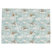 Baby olifanten slapen op wolken groot cadeauzakje (Achterkant)