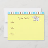 Baby Olifanten Uitnodigingen (Achterkant)