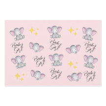 Baby olifantenbabymeisje douche