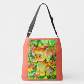baby olifantendruk crossbody tas (Achterkant)