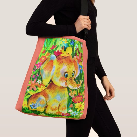 baby olifantendruk crossbody tas (Dichtbij)