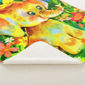 baby olifantendruk sherpa deken (3/4)