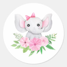 Baby olifantenkaartje, eerste verjaardag, Baby sho