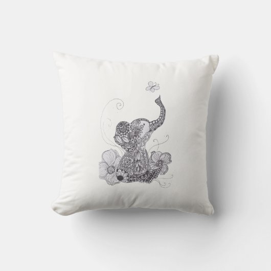 Baby olifantenkussen kussen (Voorkant)