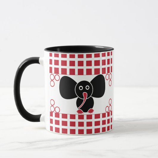 Baby olifantenmeisje voor kinderen mok (Links)