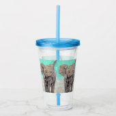 Baby-olifantenschilderij Acryl Drinkbeker (Voorkant)