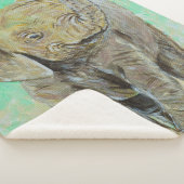 Baby olifantenschildering sherpa deken (3/4)