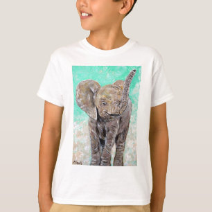 Baby olifantenschildering t-shirt
